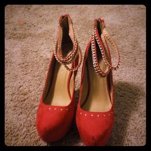 Red 6 inch heel